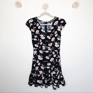 J. Crew Mercantile Faux wrap floral mini dress